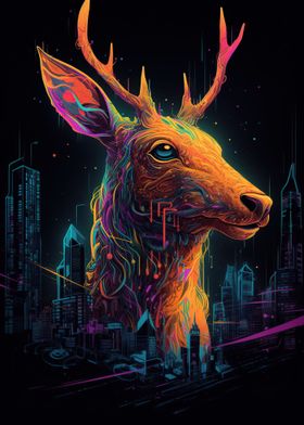 Majestic Luminescence Deer