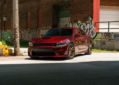 red dodge charger 