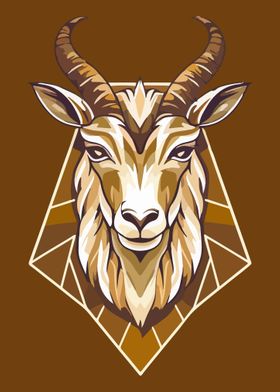 Goat Head illustration