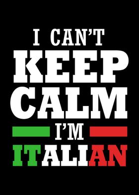 I Cant Keep Calm Italian