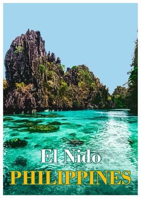 El Nido travel poster