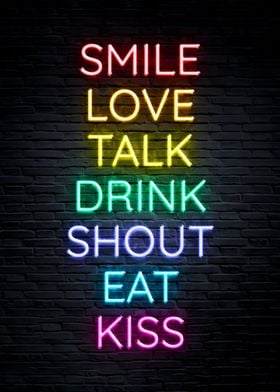 Neon Quote Sign