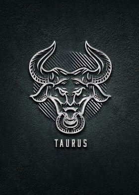3d Taurus Zodiac Symbol
