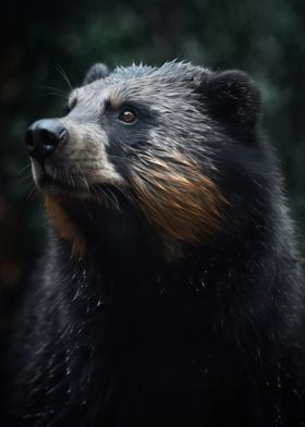 Enigmatic binturong