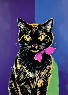 Cool Tabby Cat' Poster by nogar007, Displate in 2023