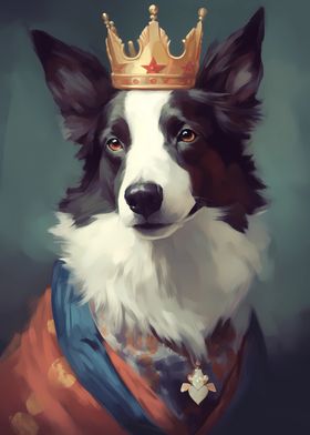 Border Collie Dog Mystical