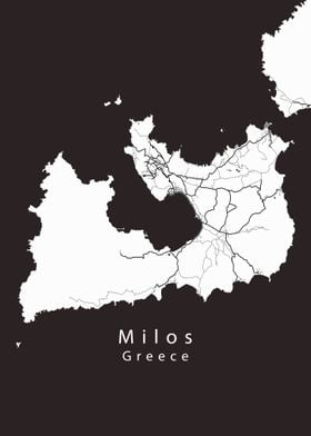 Milos Island Map