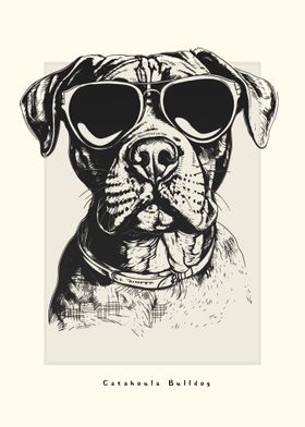 Catahoula Bulldog Sketch