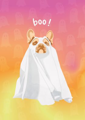 Halloween ghost dog