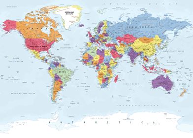 Political World Map