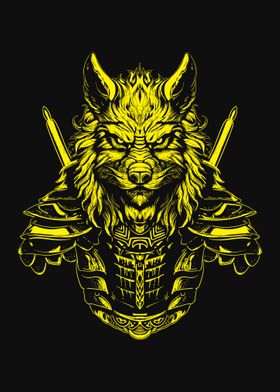 wolf samurai gold
