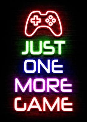 One More Life - Gaming Poster (Zombie Gamer Hand Holding Console