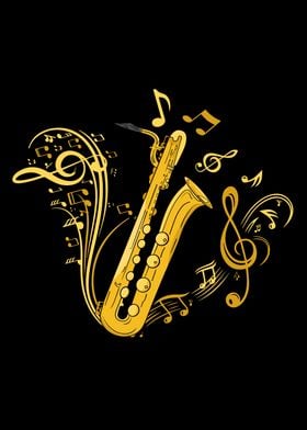 Bass Saxophone Player Gift