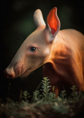 Curious aardvark