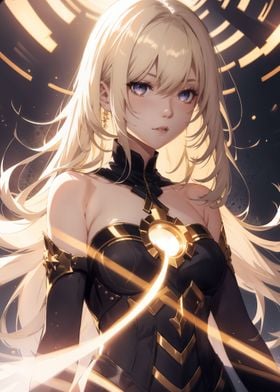 Girl with golden hair