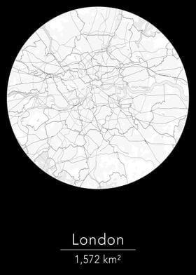 London white round map