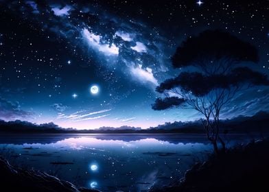 Night Sky With Stars