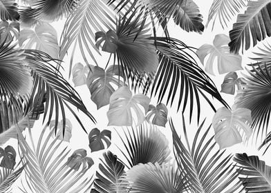 Tropical Jungle Leaves 11c