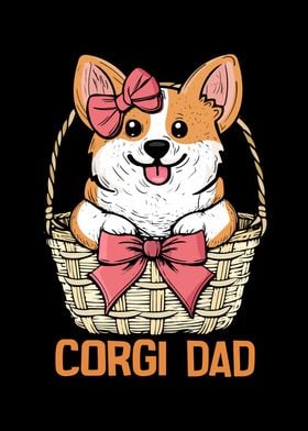 Corgi Dad Dog Gift Men