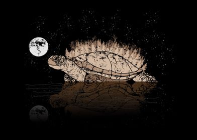 Moonshine Sea Turtle Art