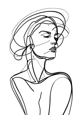 Woman Line Art