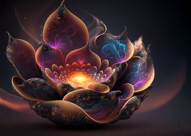 Magical cosmic lotus
