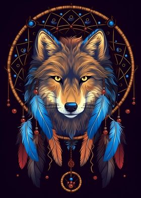 Wolf Dreamcatcher