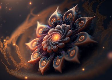 Magical cosmic lotus