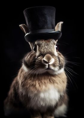 Rabbit with top Hat