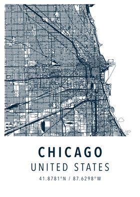 chicago simple map