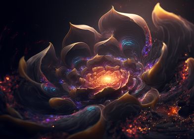 Magical cosmic lotus