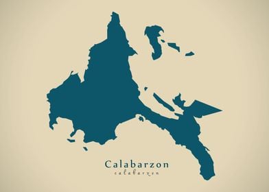 Calabarzon region map