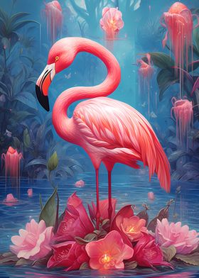 Flamingo Colorful