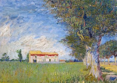 Farmhouse in a Wheat Field