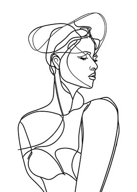 Woman Line Art