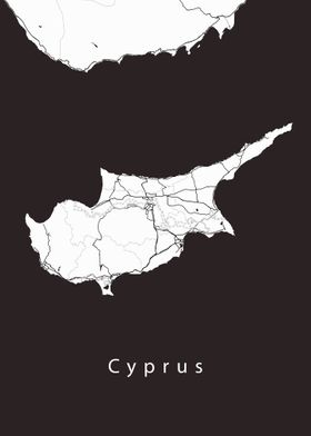 Cyprus Island Map