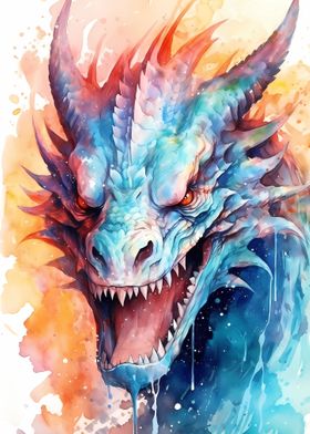 Dragon Watercolors