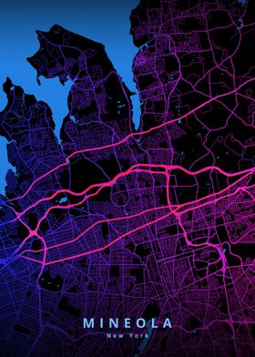 Mineola NY Map