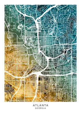 Atlanta Georgia Map