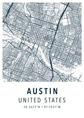 austin simple map