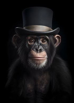 Monkey with top Hat