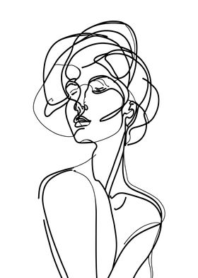 Woman Line Art