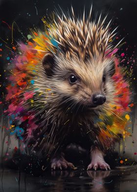 Hedgehog painting