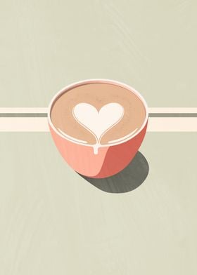 Pastel Coffee Morning Love