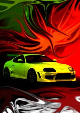 Toyota Supra style art