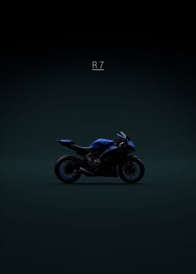 2022 Yamaha YZF R7 Blue
