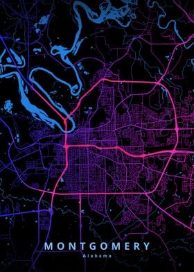 Montgomery Alabama Map