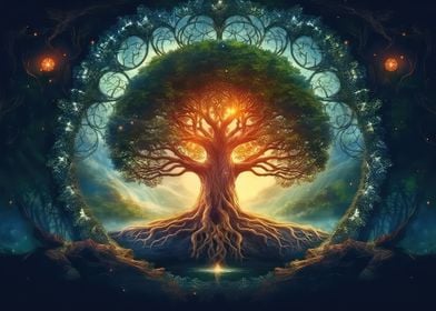 Tree of life Yggdrasil 