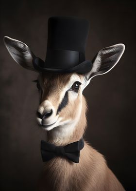 Gazelle with top Hat