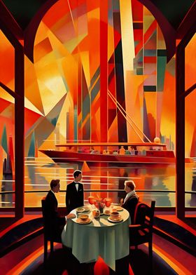 Luxury Vintage Yacht Diner